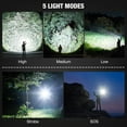 thumbnail image 4 of Rechargeable Flashlights 90000 High Lumens - 2 Pack, Super Bright LED Flashlight Rechargeable with 5 Light Modes, High Powered & IPX7 Waterproof Flash Light for Camping, Home, 4 of 5