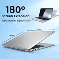 thumbnail image 4 of 15.6" IPS FHD Laptop, Office 2024, Windows11 Pro, 8GB RAM 256GB SSD, Intel Core i3, Backlit Keyboard Fingerprint Reader, Thin and Light 2026 NEW Notebook PC computer for Study and Work, Silver, 4 of 7