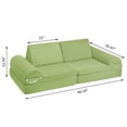 thumbnail image 5 of Tolead Play Couch for Kids with Imaginative Furniture, Toddlers, Green，6 pieces, 5 of 9