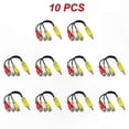 thumbnail image 1 of 3.5mm AUX Male to 3 RCA Female Adapter Cable, Mini Stereo o AV Adapter for Compatible Devices, 10/5/3/1pcs Options, 1 of 5