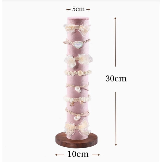 (Accesorios no incluidos) Pilar Chaotian de nogal Soporte for pulsera Soporte for pulsera Soporte for exhibición de pulsera Accesorios de joyería Estante de almacenamiento de accesorios de papelería