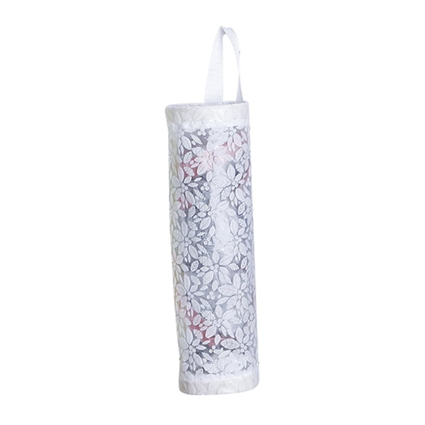 Naiovety Dispensador de bolsas de comestibles, soporte de almacenamiento, organizador de dispensación para el hogar Cocina y Comedor Blanco