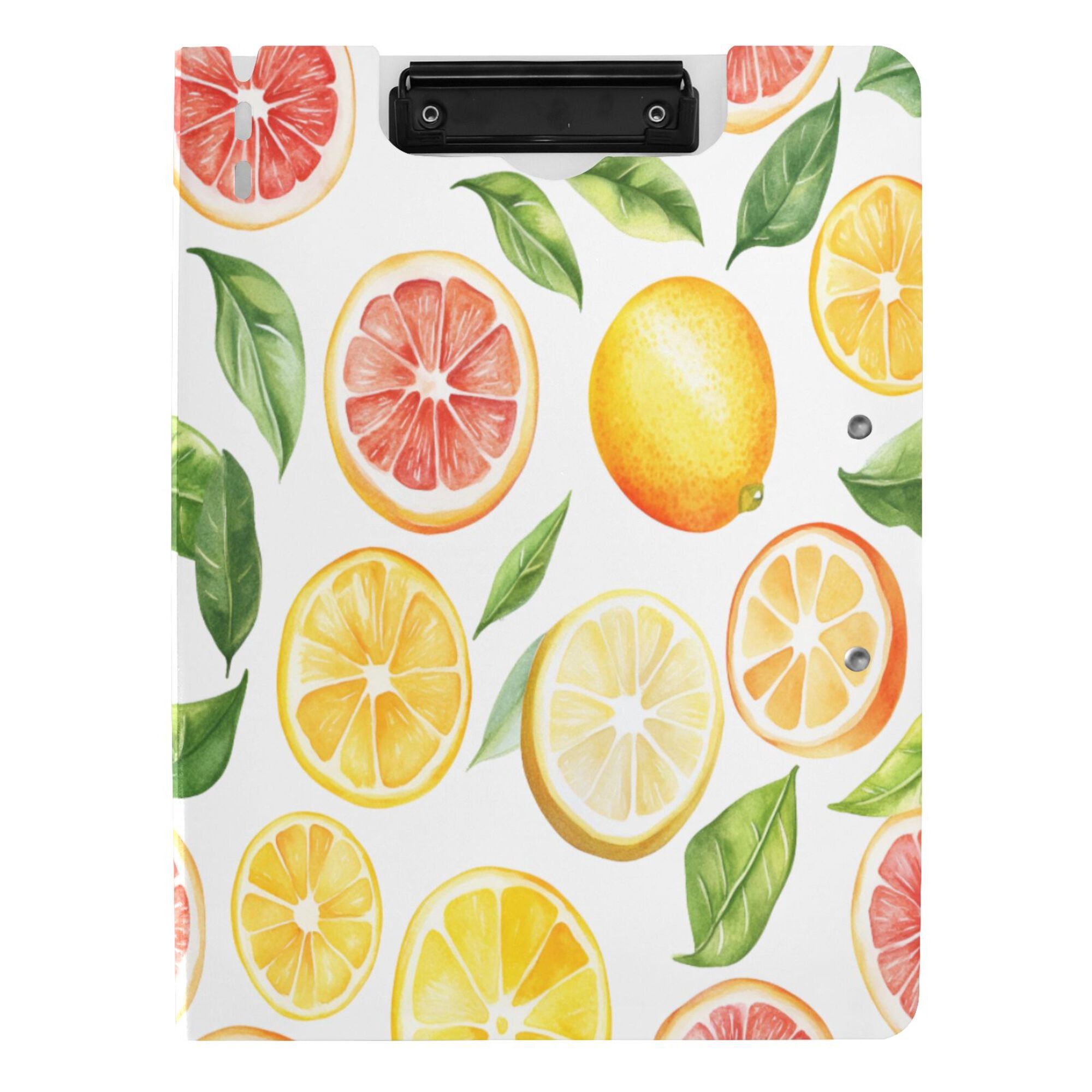 FORMRS A4 Clipboard Folder with Pen Holder Horizontal Foldable School Office Binder, Candy Lemon