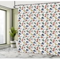thumbnail image 4 of Ambesonne Dogs Shower Curtain, Pastel Funny Puppies Art, 69"Wx70"L, Multicolor, 4 of 4