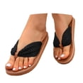thumbnail image 3 of ibiyuan Cute Flip Flops for Women Thong Sandals Non- Thick Sole Womens Slippers Comfortable Orthofeet Shoes for Women, 3 of 9