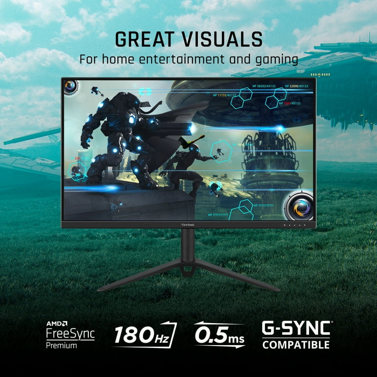ViewSonic 27 Inch Gaming Monitor, VX2728J-2K, 1440p 180Hz 0.5ms
