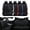 Black, variant on 5 Seats Car Seat Covers For 2000-2024 Ford Fusion Focus Edge PU Leather Auto Car Seats Covers Set Protector Black+Blue