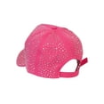 thumbnail image 3 of Womens Jeweled Rhinestone Studded Hat - Crystal Gem Bling Baseball Cap, Fushia, 3 of 4