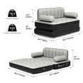 thumbnail image 5 of Uforic Queen Size Air Mattress with Built-in Air Pump, Black Bed Skirt and Gray Top Including Repair Kit and Storage Bag, Supports Inflation/Deflation, 5 of 7