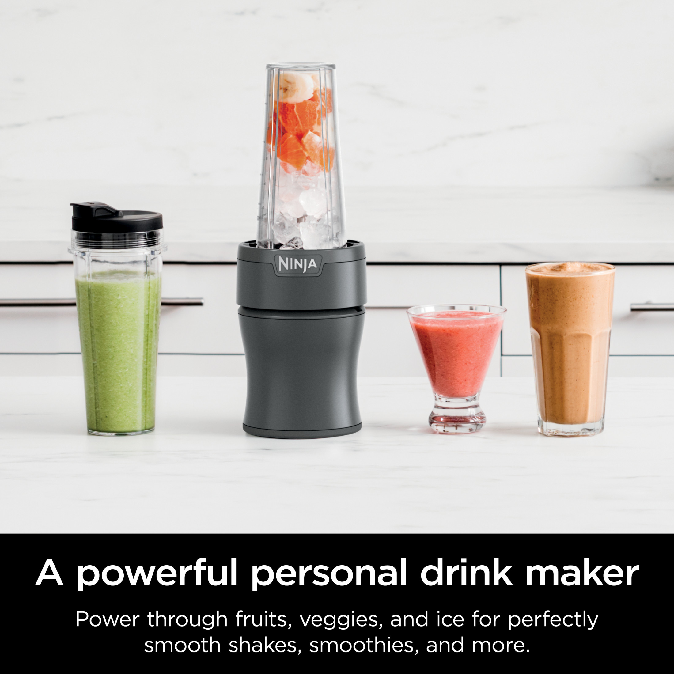Ninja Nutri-Blender 20-Oz Personal Blender, Gray photo 2