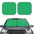 thumbnail image 2 of Xecao Forestgreen for Foldable Car Sun Shades (2-Pack) offer sun protection with an easy-fold design for convenient windshield shading., 2 of 7