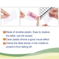 thumbnail image 4 of Uxcell 90x55mm Clear Plastic Label Holder with Hanging Buckle, 10 Pack, 4 of 5