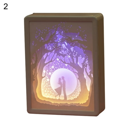

XIDS 3D Papercut Light Ornamental Soft Lighting Exquisite Workmanship Valentine s Day Paper Carving Light for Friends