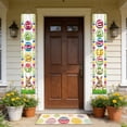 thumbnail image 4 of ddioayh Easter Door Banner 2PC Set Durable Easter Egg Bunny Decorations 30x180cm For Home Shop Party Decor, 4 of 6