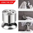 thumbnail image 5 of Patas para muebles Juego de 4 patas para muebles regulables en acero inoxidable, 5 of 5