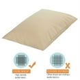 thumbnail image 4 of Flxxie 2 Pack Brushed Microfiber Toddler Pillowcases with Envelope Closure, Super Soft and Cozy Travel Pillow Covers, 14" x 20", Fits Pillows Sized 12"x16" 13"x18" 14"x19", Khaki, 4 of 5