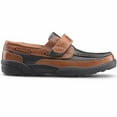 thumbnail image 2 of Dr. Comfort Mike Men's Casual Shoe: 10.5 Wide (E/2E) Chestnut/Black Velcro, 2 of 5
