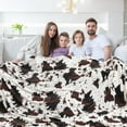 thumbnail image 3 of Soft Cow Print Blanket, Ultra Cozy Cow Throw Blanket for Couch Bed and Travel, Cow Decor Throw Blankets for All Seasons, 3 of 5