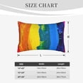 thumbnail image 6 of Balery Rainbow Colored Bedding Queen Pillow Cases - Envelope Closure - Soft Brushed Microfiber Fabric - Shrinkage and Fade Resistant Pillow Cases-20"x30", 6 of 9