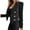 Black, variant on Fesfesfes Blazer Coat for Women Casual Comfortable Soild Long Sleeve Tops Jacket Outwear
