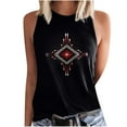 thumbnail image 2 of DailyTrove Women's Eye Graphic Sleeveless Tank Top - Polyester Casual Summer & Edgy Wear, Cool for Outings, 2 of 4