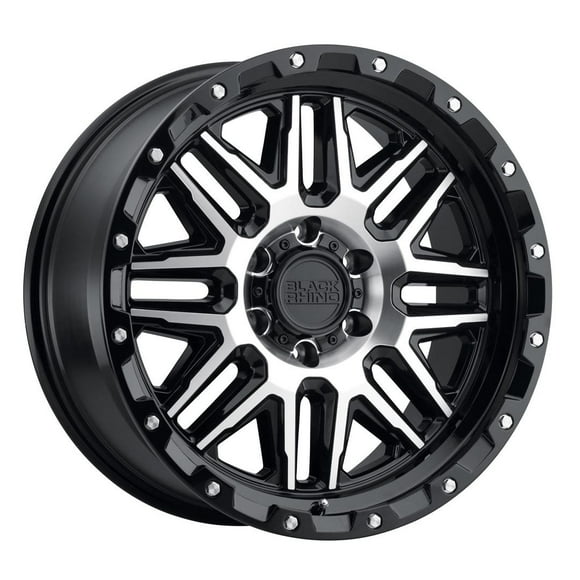 Black Rhino Wheels Wheel 2090ALA-85127B71 Black Rhino Alamo; 20 Inch Diameter x 9 Inch Width; 5 x 127 Millimeter/5 x 5.00 Inch Bolt Pattern; 60 Degree Conical Seat Lug; -18 Millimeter Offset