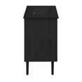 thumbnail image 5 of Bron 36" Freestanding Bathroom Vanity in Black Oak with Black Sink Top, 5 of 7
