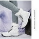 thumbnail image 4 of Zapatos para mujer, de invierno, cálidos, gruesos y para esquiar en la nieve, de algodón, grandes, para correr, botas vaqueras., 4 of 8