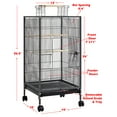 Photo inspiration: Picture Idea: Deluxe Wrought Iron Open Top Parrot Cage With Stand Large