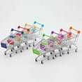 thumbnail image 3 of Mini Chariots de Courses Jouet Chariot de Courses Rangement Jouets Taille G Bleu Foncé, 3 of 8