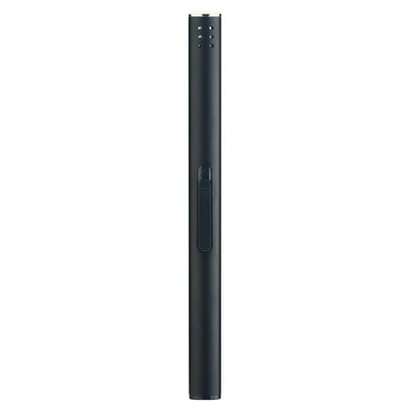 Black Long Stick Lighter - Soft Flame Refillable Gas Lighter for Candle Kitchen Stove Fireplace BBQ and Camping Portable Reusable Safe Ignition Tool for Home and Outdoor Use 1pc