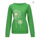 thumbnail image 5 of Camiseta Mujer Manga larga Cuello redondo Tops Poliéster Suéter deportivo Ropa con estampado informal, Verde, S Noticed AP003791-13, 5 of 6