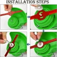 thumbnail image 4 of LEEYNEER100 Pcs String Trimmer Head Blades Replace  Weed Eater Wacker Blades Plastic Replacement(Red), 4 of 7