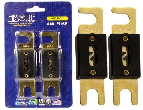 Baomain ANL Fuse ANL-40 40 Amp 40A for Car Vehicles Audio System Sheet Gold Tone 2 Pack