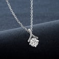 thumbnail image 4 of Diamond Pendant Necklace For Women | 1 Carat IGI Certified Round Shape Lab Grown Diamond | Priscilla Slider Lab Diamond Pendant Necklace 14K White Gold | FG-VS1-VS2 Quality | Friendly Diamonds, 4 of 7