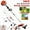 5 in 1 (Orange), variant on YNCE 2 in 1 Gas Weed Eater, 52CC 2-Cycle Weed Eater Gas Powe, Gas Weed Wacker, 8500rpm Strong Power & Multi Functional Gas String Trimmer Brush Cutter for Yard & Garden