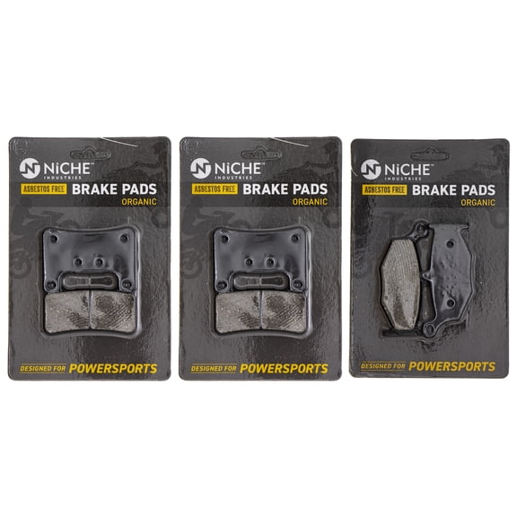 Niche Complete Organic Brake Pad Set for Kawasaki Z1000 Motorcycle MK1002573