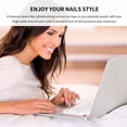thumbnail image 4 of M Buder Funda de Teclado de Silicona Suave para MacBook Pro 14 16 Air 13 15 Protector Elevado Ergonómico Especialmente Diseñado para Uñas Largas y Manicura 27.6 cm / 10.8 inches Blanco, 4 of 9