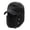 Noir, variante sur Chapeau Aviateur et Trooper Unisexe Chaud d'Hiver pour Hommes en Fausse Fourrure, Chapeaux Bombardier avec Cache-Oreilles, Masque Coupe-Vent, Chapeau de Ski de Neige, Casquette de Chasse, Noir