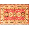 thumbnail image 1 of Ahgly Company Indoor Rectangle Geometric Orange Traditional Area Rugs, 2' x 3', 1 of 1