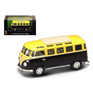 1962 Volkswagen Microbus Van Bus Orange/Purple 1/43 Diecast Car by
