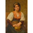 thumbnail image 3 of Charles Edward Perugini 13x18 Black Modern Framed Museum Art Print Titled - The Scaldino (The Hand Warmer), 3 of 5