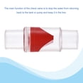 thumbnail image 4 of Uxcell 20mm Dia. Hose Connector Non Return One Way Check Valves Red Clear 2 Pack, 4 of 5
