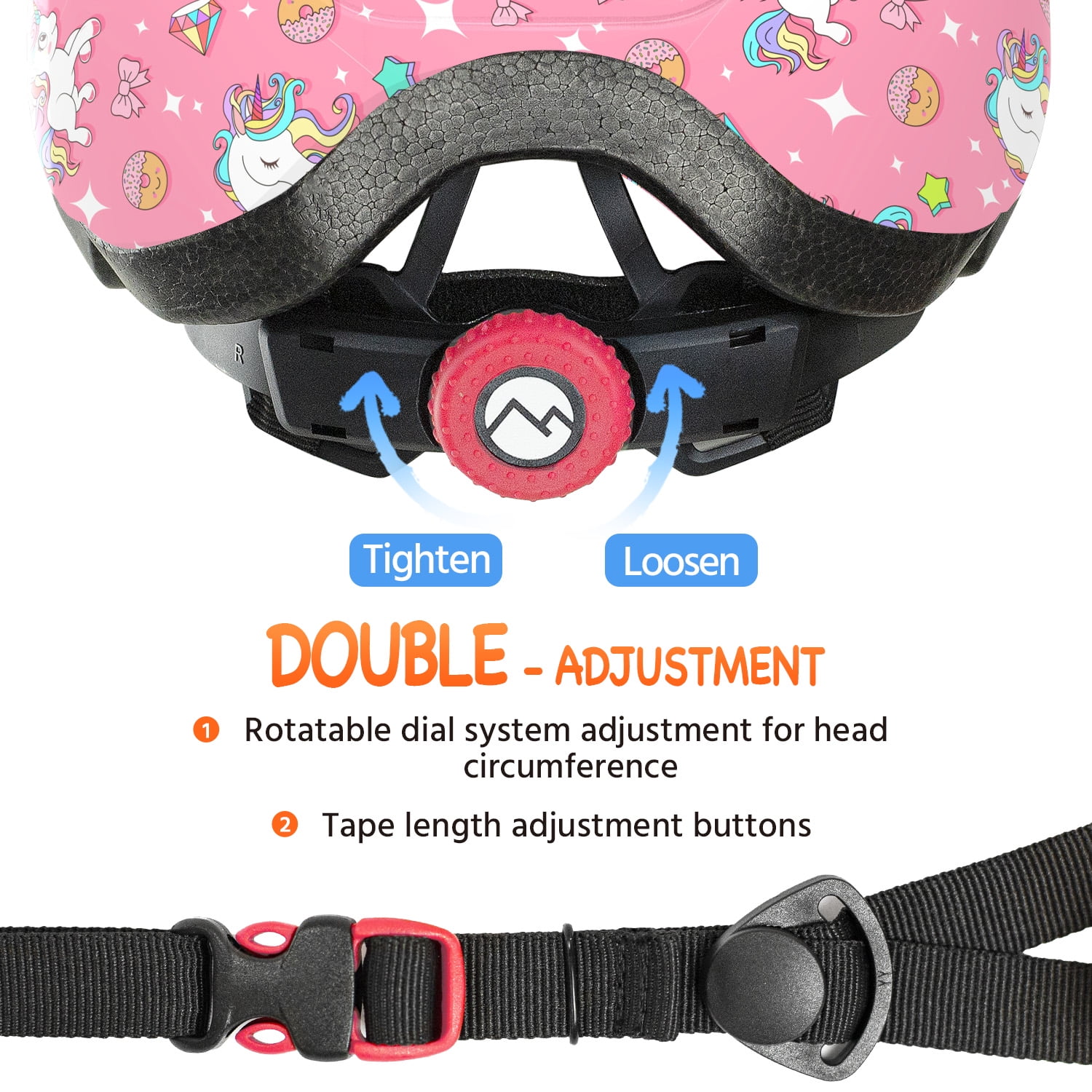 MOUNTALK Kids/Toddler Bicycle Helmet for Infant/Baby to Children 1/2/3/4/5/6/7/8 Years Old, Kids Helmets Ages 2-4/1-3 Girls,Unicorn/XS