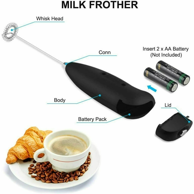 Handheld Electric Coffee Foamer Stir Stick Blender Milk Frother Whisk Foam Maker by Barucci