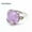 Amethyst, variant on Crystal Flower Finger Ring Quartz Stone Chakra Round Bead Gift Reiki Healing 1PC-Obsidian