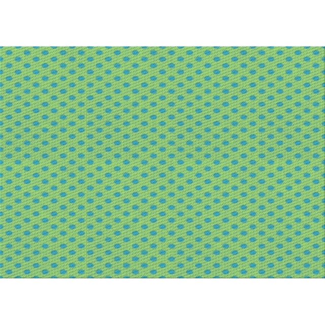 Ahgly Company Machine Washable Indoor Rectangle Transitional Medium Sea Green Area Rugs, 2' x 5'