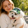 thumbnail image 4 of Pet Round Baseball Cap With Ear Holes, Adjustable Summer Sun Hat For Small Pets Outdoor Sun Protection, 4 of 9