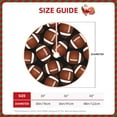 thumbnail image 4 of Kll Brown Football On Black Christmas Tree Skirt 36",Party Decorations Farmhouse For Christmas Decorations Holiday Party, 4 of 8