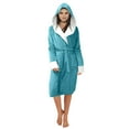 thumbnail image 2 of fvwitlyh House Robes for Women with Hood Long Women Hooded Bathrobe Lightweight Soft Plush plus Size Robes for Women, 2 of 6
